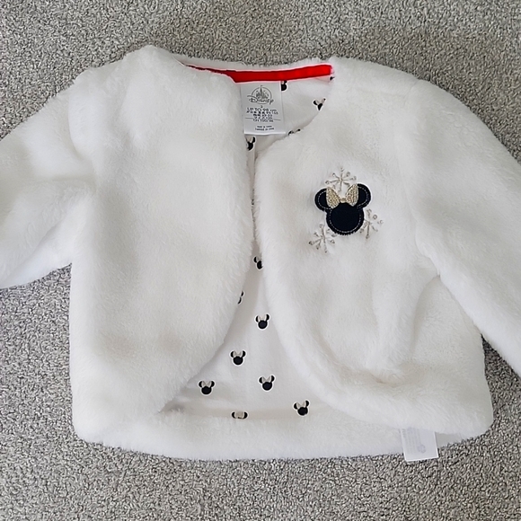 Disney Other - DISNEY | Faux Fur Minne Mouse Jacket